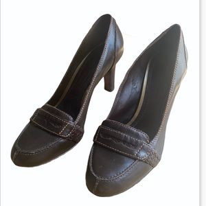 Antonio Melani Brown Loafer Heel
